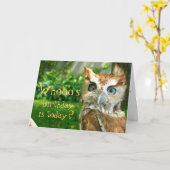 De Kaart van de Verjaardag van Whooo (Gele Bloem)