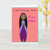 De Kaart van de Verjaardag van Zare van de prinses (Gele Bloem)