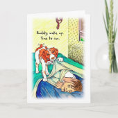 De Kaart van de verjaardag voor Agent - Tijd te (Voorkant)