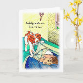 De Kaart van de verjaardag voor Agent - Tijd te (Gele Bloem)