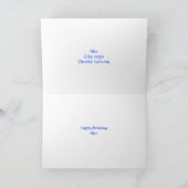 De Kaart van de verjaardag voor Alan (Binnen)