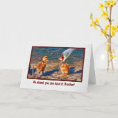 De Kaart van de verjaardag voor Broer (Gele Bloem)