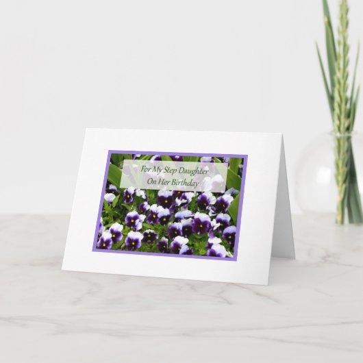 De Kaart van de verjaardag voor de Dochter van de (Voorkant)