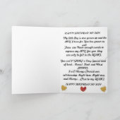 De kaart van de verjaardag voor die speciale Zoon (Binnen)