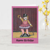 De Kaart van de verjaardag voor een Danser (Gele Bloem)