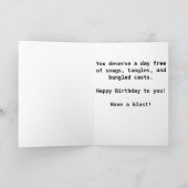 De kaart van de verjaardag voor een groot kind dat (Binnen)