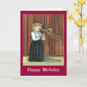 De Kaart van de verjaardag voor een Musicus (Gele Bloem)