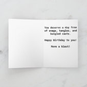 De kaart van de verjaardag voor een vrouw die  (Binnen)