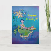 De Kaart van de verjaardag voor haar (Voorkant)