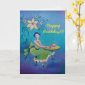 De Kaart van de verjaardag voor haar (Gele Bloem)