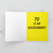 De kaart van de verjaardag voor leeftijd 70 (Binnen)