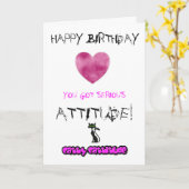 De kaart van de verjaardag voor meisjes - kan (Gele Bloem)