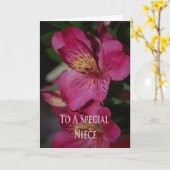 De Kaart van de verjaardag voor Nicht (Gele Bloem)