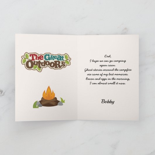 De Kaart van de verjaardag voor papa van het Kind  (Binnen)