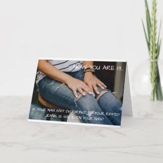 De kaart van de verjaardag voor tiener