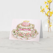 De Kaart van de verjaardag voor Zuster (Gele Bloem)