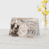De kaart van de verjaardag voor zuster, 100. De (Gele Bloem)