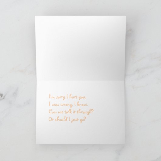 De Kaart van de Verontschuldiging van de (Binnen)