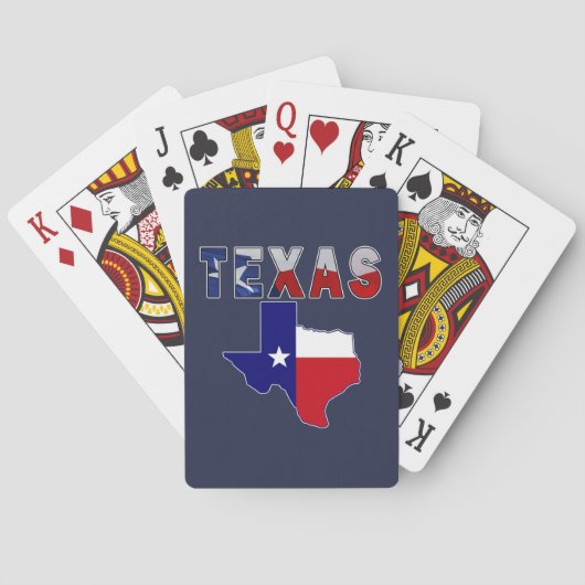 De Kaart van de vlag met Texas (Achterkant)