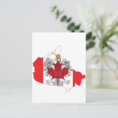 De Kaart van de Vlag van Polen Canada (Staand voorkant)