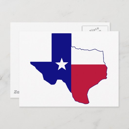 De Kaart van de Vlag van Texas (Voorkant / Achterkant)