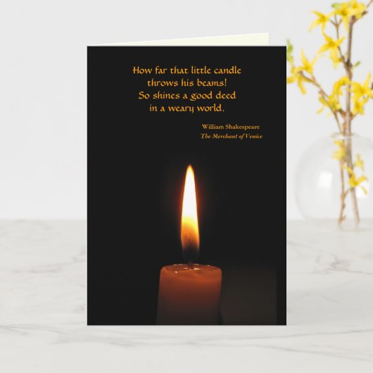 De Kaart van de Vlam van de Kaars van Shakespeare (Gele Bloem)