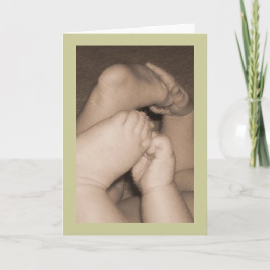 De Kaart van de Voeten van het baby (Voorkant)