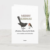 De Kaart van de Vogel van de Kussen van Kerstmis (Achterkant)