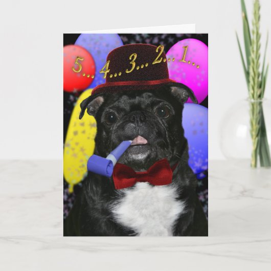 De kaart van de Vooravond van nieuwjaren (Voorkant)