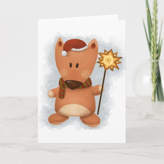 De Kaart van de Vos van Kerstmis (Voorkant)