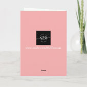 De Kaart van de vreugde met Poinsettia (Achterkant)