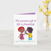 De Kaart van de vriendschap (Gele Bloem)