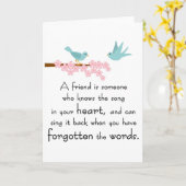 De Kaart van de vriendschap (Gele Bloem)