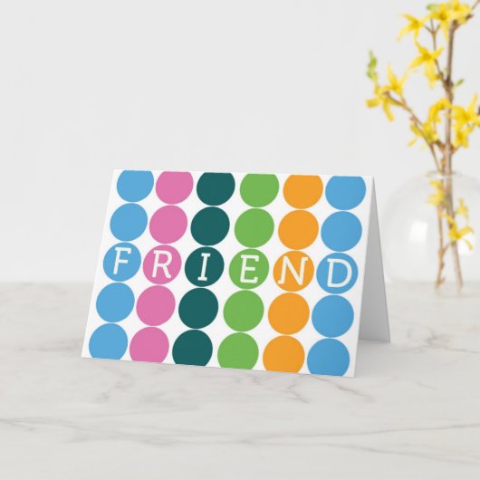 De Kaart van de vriendschap (Gele Bloem)