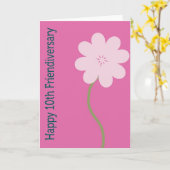 De Kaart van de vriendschap (Gele Bloem)