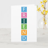 De Kaart van de vriendschap (Gele Bloem)