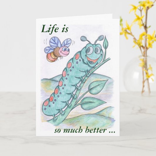 De Kaart van de vriendschap - Beste Vrienden (Gele Bloem)