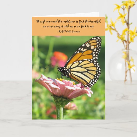 De kaart van de vriendschap--Het Citaat van (Gele Bloem)