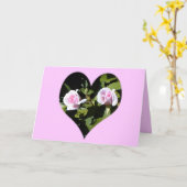 De Kaart van de vriendschap met tweelingrozen in (Gele Bloem)