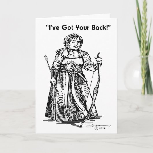 De Kaart van de Vriendschap van de vrouw (Voorkant)