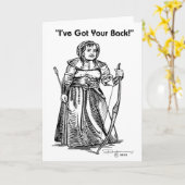 De Kaart van de Vriendschap van de vrouw (Gele Bloem)