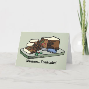 De kaart van de vruchtencake