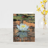 De Kaart van de Waterlelie van de Zonnestilstand (Gele Bloem)