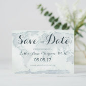 De kaart van de waterverf sparen de Datum (Staand voorkant)