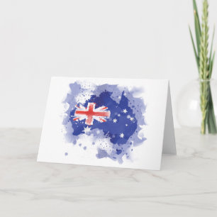 De Kaart van de Waterverf van Australië