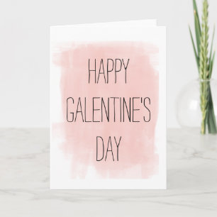 De Kaart van de Waterverf van de Dag van Galentine