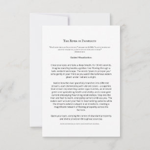 De Kaart van de welvaartsmeditatie   CHRISTELIJKE 