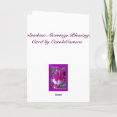 De Kaart van de Zegen van de Dag van het Huwelijk (Achterkant)