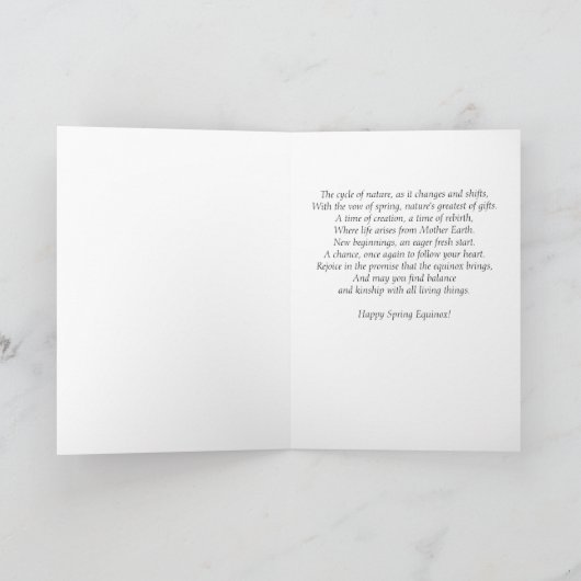 De Kaart van de Zegen van Equinox van de lente (Binnen)