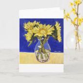 De Kaart van de zonnebloem (Gele Bloem)